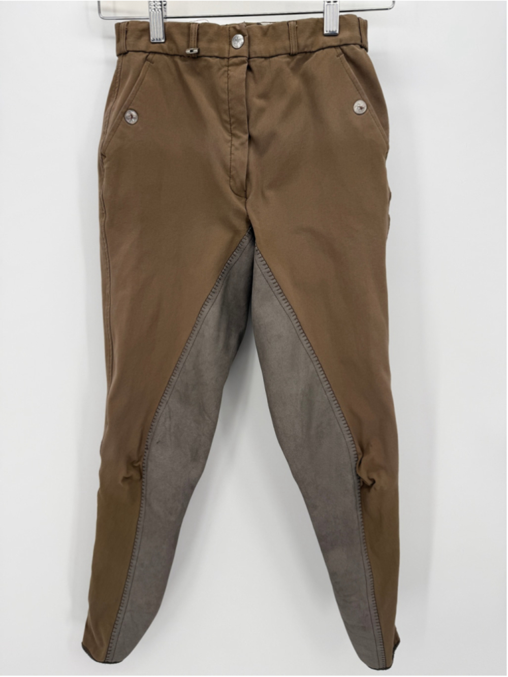 Pikeur Breeches Full Seat Equestrian Riding Pants Size 24 Brown Gray